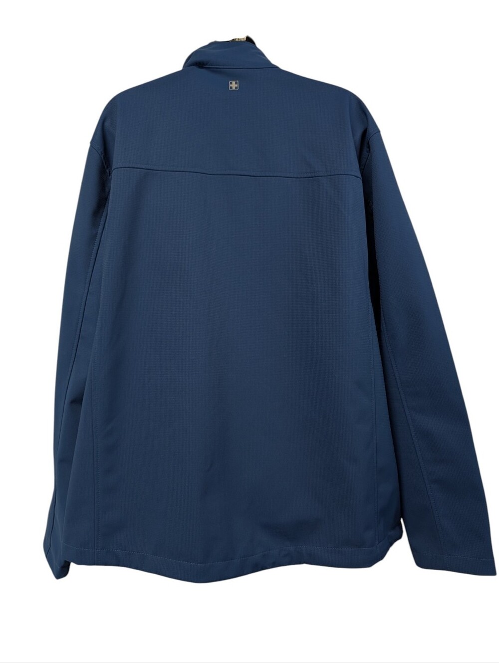 Swiss Tech Men Blue Softshell Jacket Size XL Fleece Lined Full Zip Outdoor - Picture 2 of 7